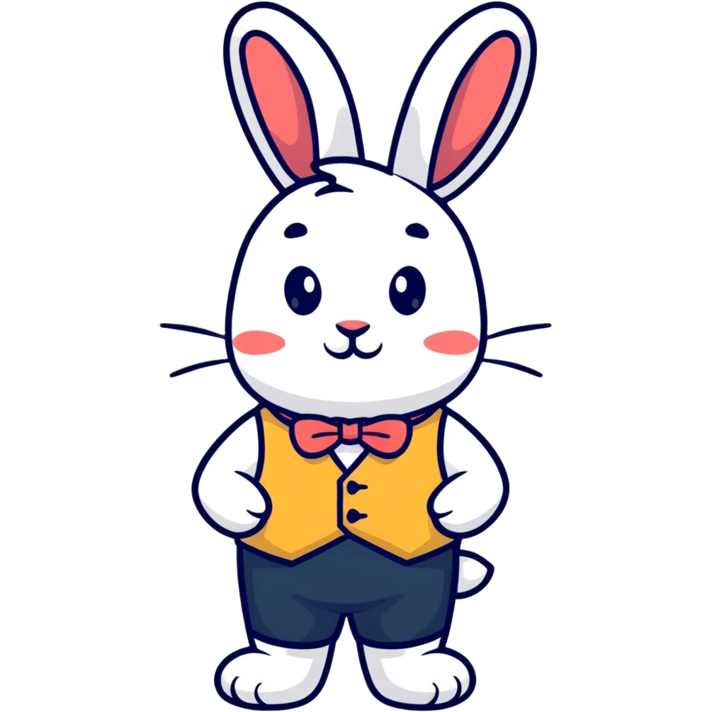 White Rabbit from Alice in Wonderland emoji