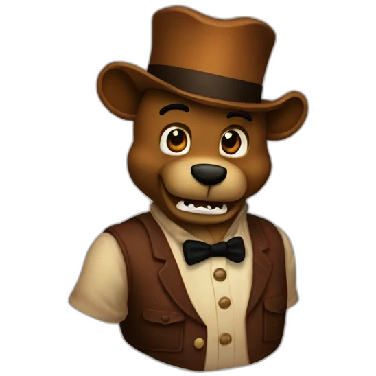 Freddy Fazbear effrayant emoji