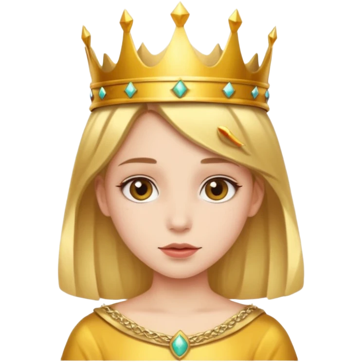 Girl with crown emoji