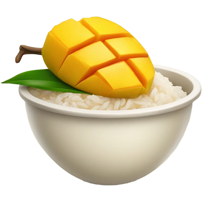 Mango sticky rice  emoji
