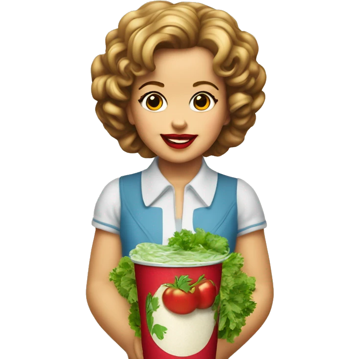 Shirley temple with cilantro emoji