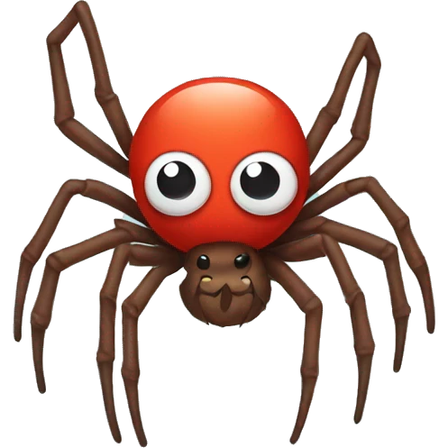 spider with bow emoji