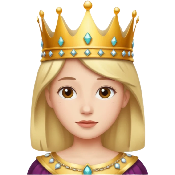Wearing a crown emoji