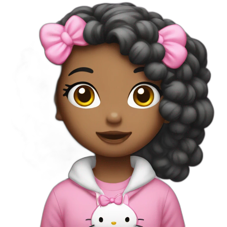 Hello kitty cute emoji