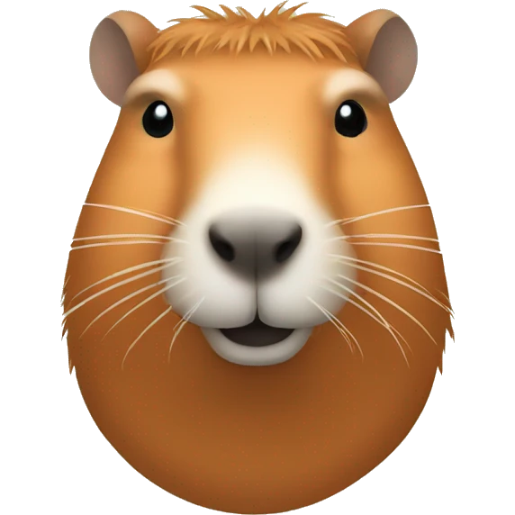 Capybara orange  emoji