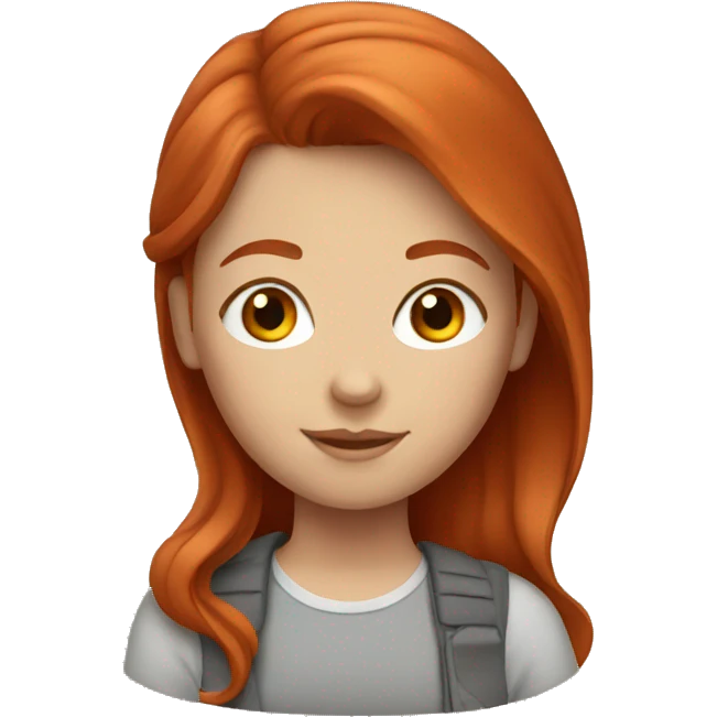 Redheaded girl emoji