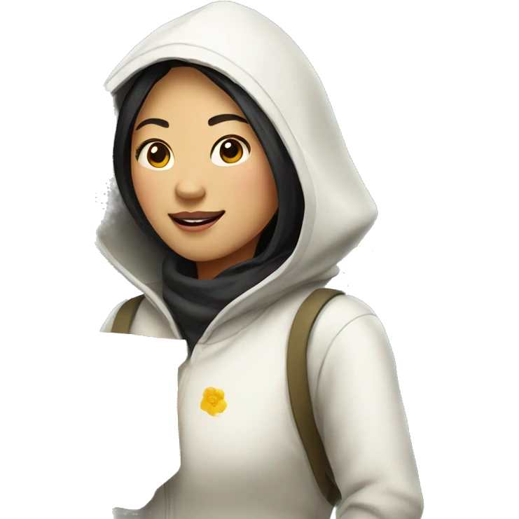 asian female beekeeper beautiful emoji