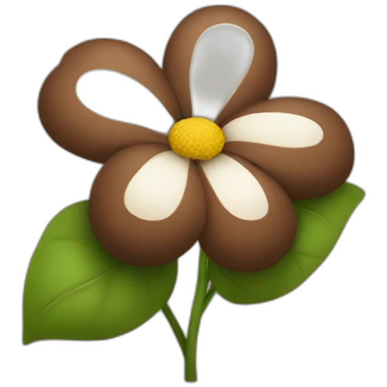 Flower brown  emoji
