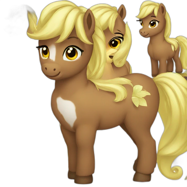 pony talking at the phone emoji