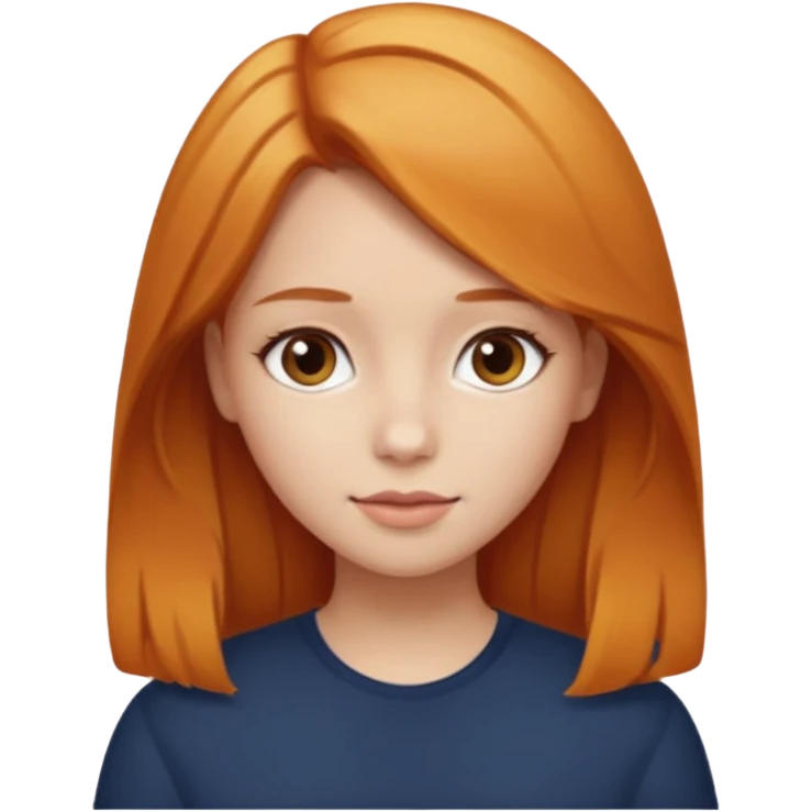 Make one girl with blonde hair and a second girl with ginger hair and one with brown hair  emoji