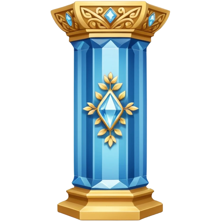 generate beautiful greek crystal pillar intricate front view more beautiful with flowers wrapping around the pillar make the pillar made of diamond emoji