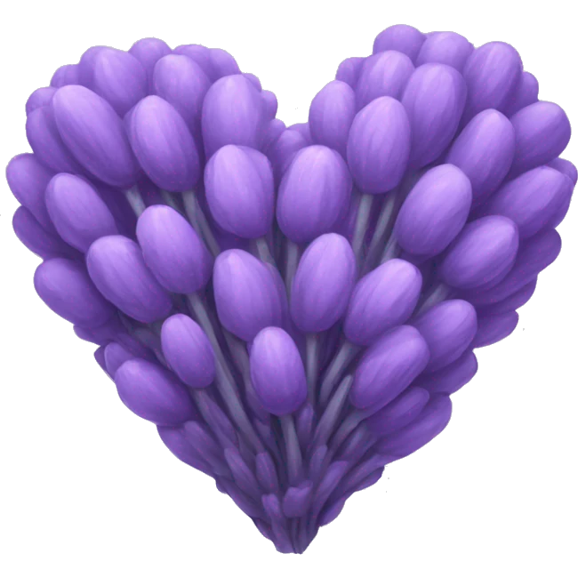 Lavender heart emoji