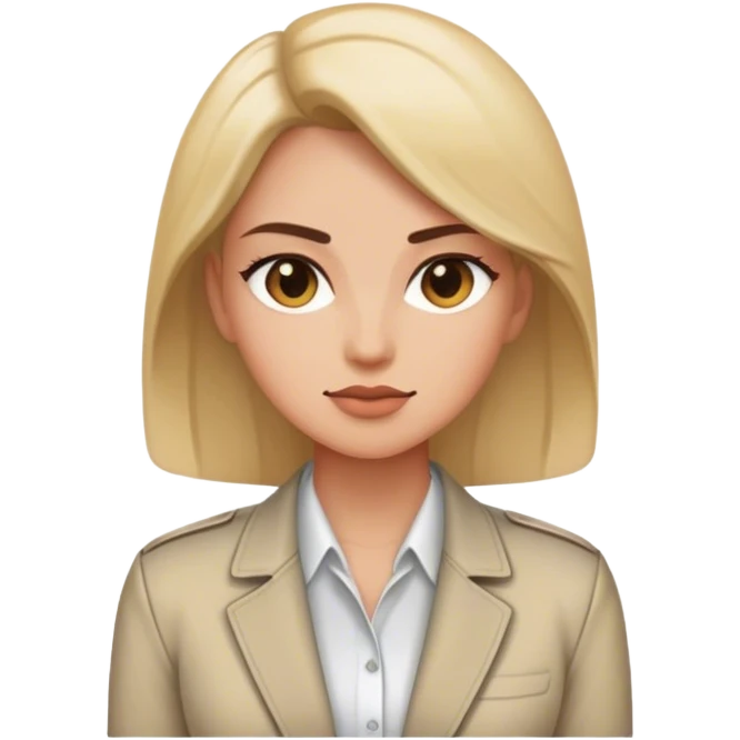 woman simple jacket shirt polish  emoji