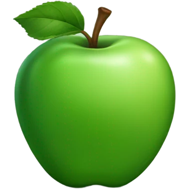 a dark green apple emoji