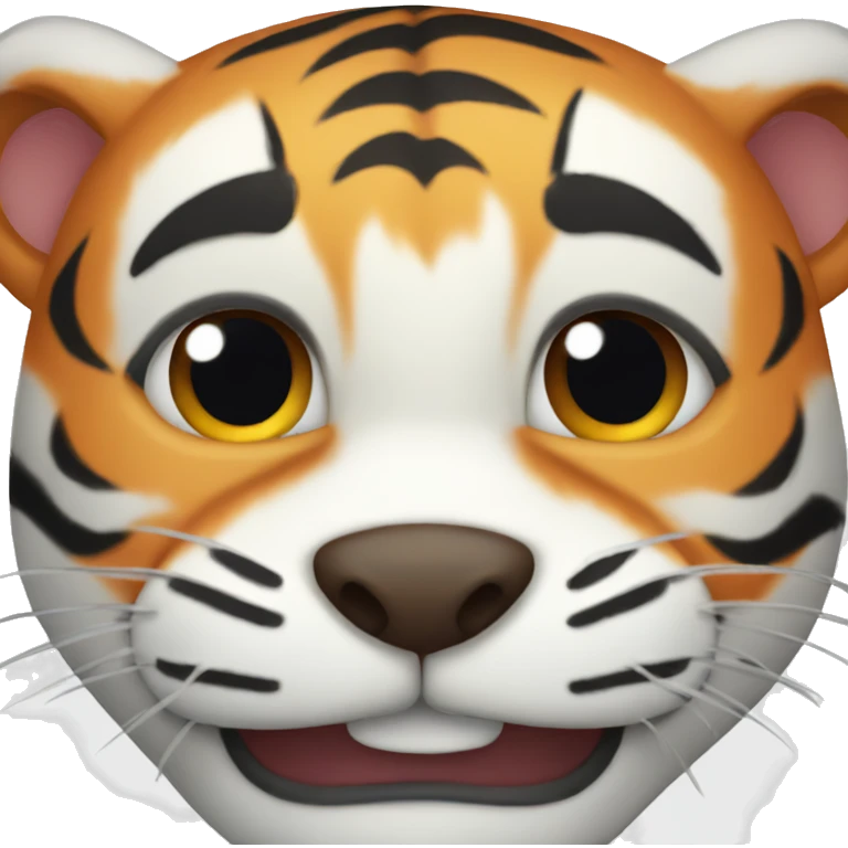 Happy tiger emoji