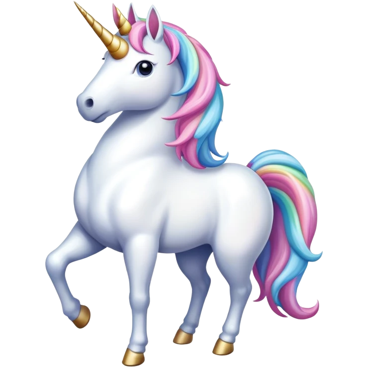 very interested unicorn emoji