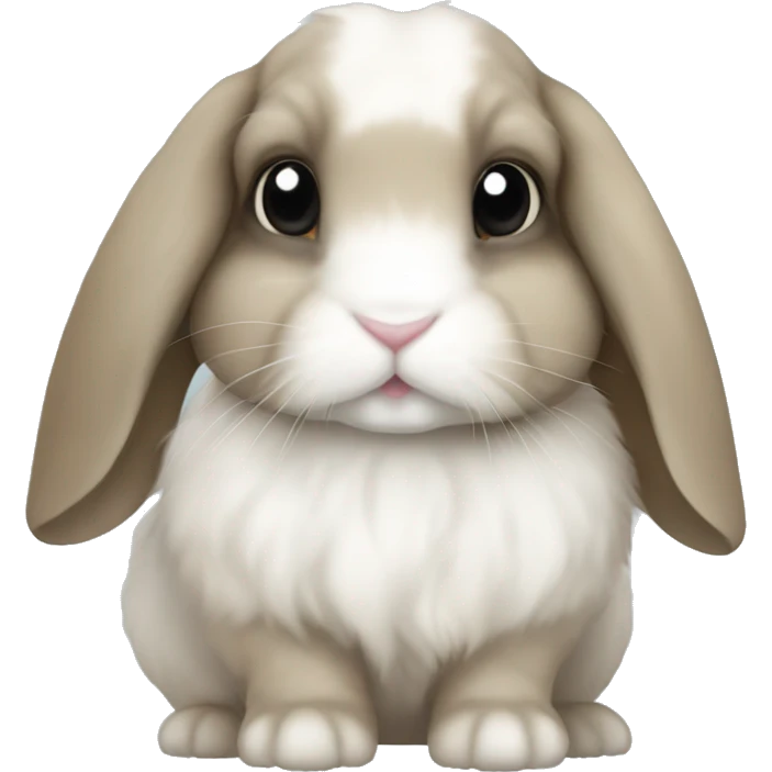 Holland lop bunny emoji