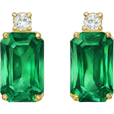 emerald earrings emoji