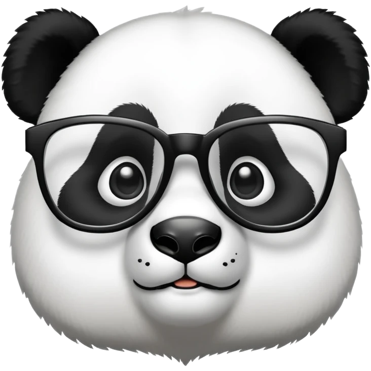 Panda with glasses emoji