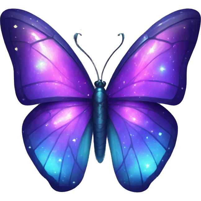 Shiny Nebula Gem Butterfly emoji