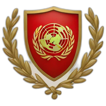 un escudo de color rojo emoji