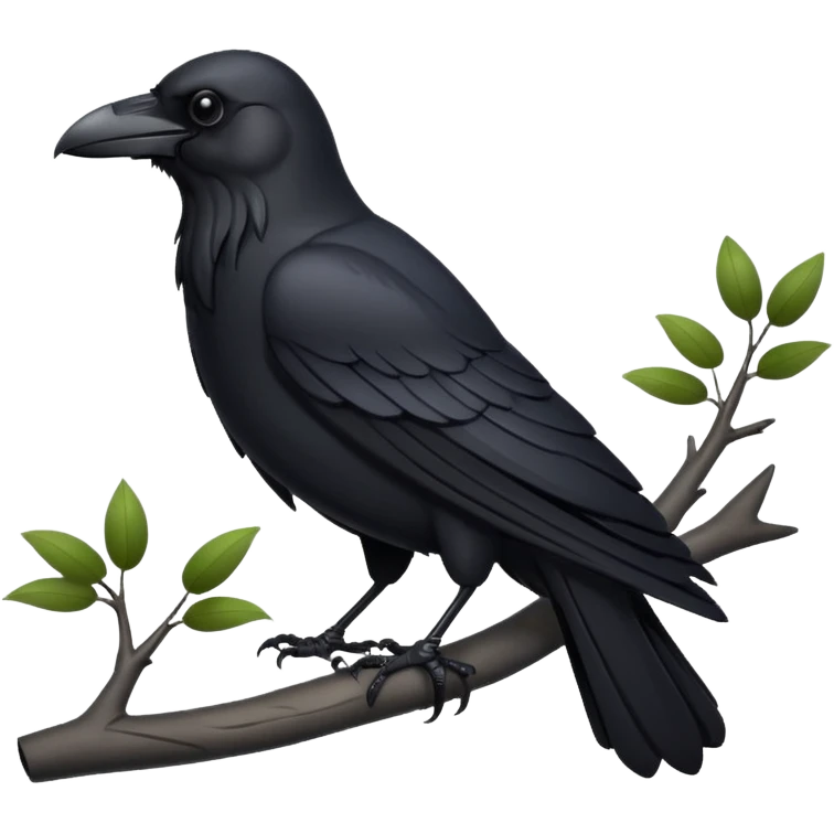 black raven emoji