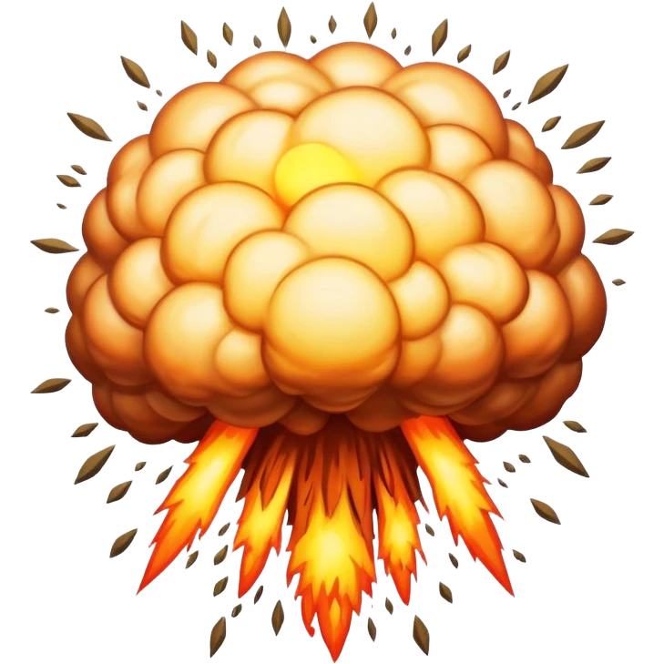 Atomic bomb explosion emoji