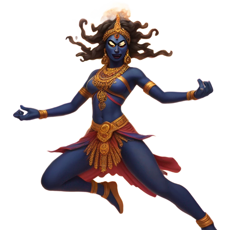 kali arising from ashes emoji