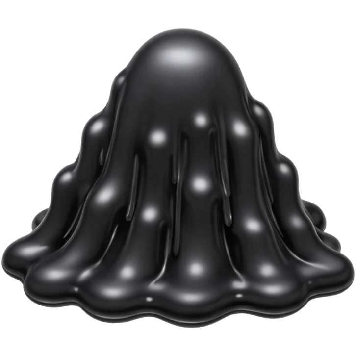 Black slime emoji