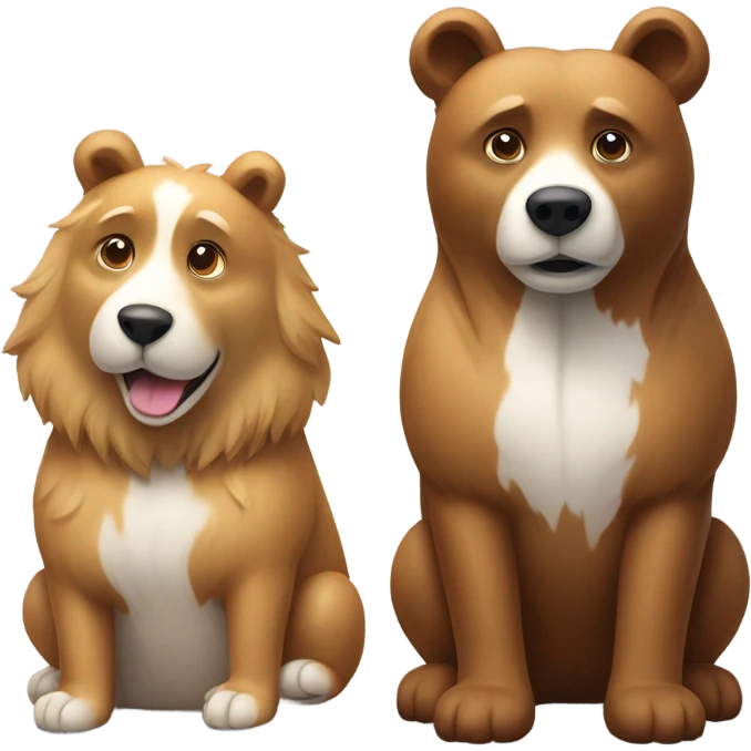 dog&bear emoji