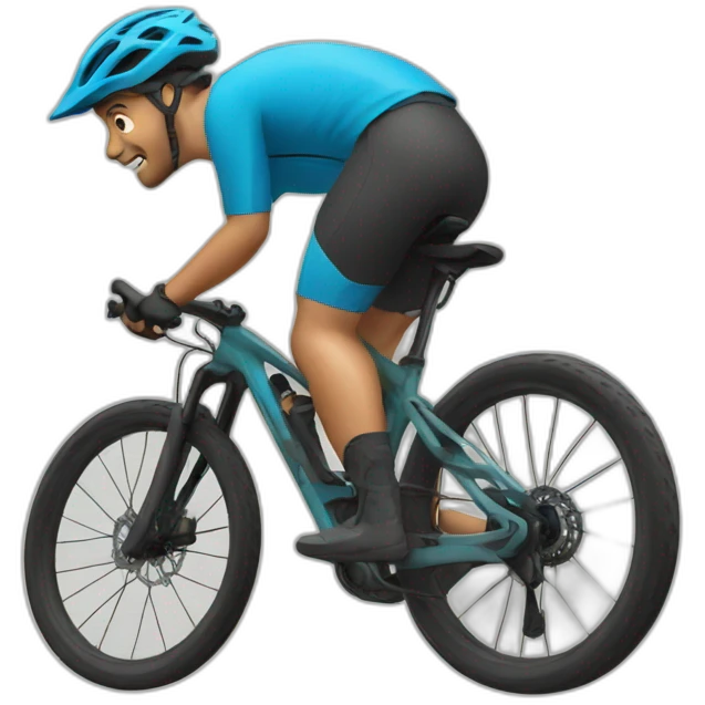 Mountain biker emoji