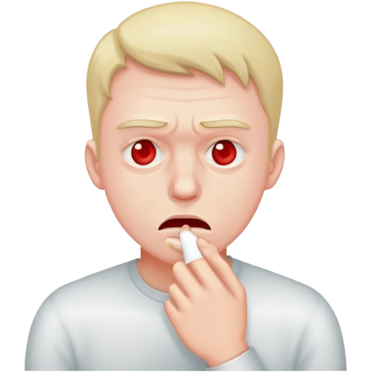 Guy with a bad cough  emoji