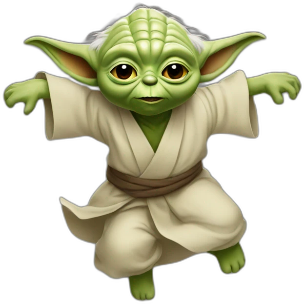 Yoda backflip emoji