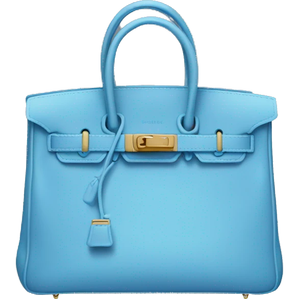 Birkin bag blue emoji