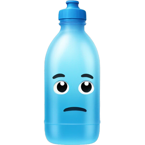 water bottle with number 100 in it emoji