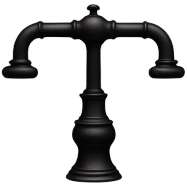 black antique faucet emoji