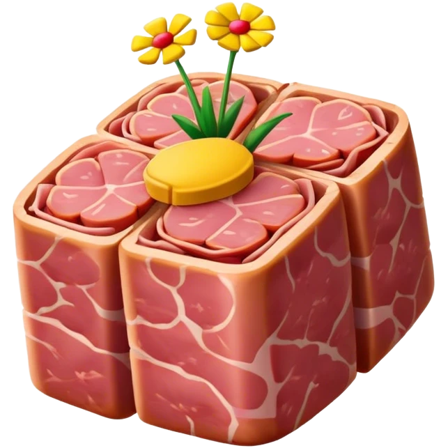 spam meat flowers emoji