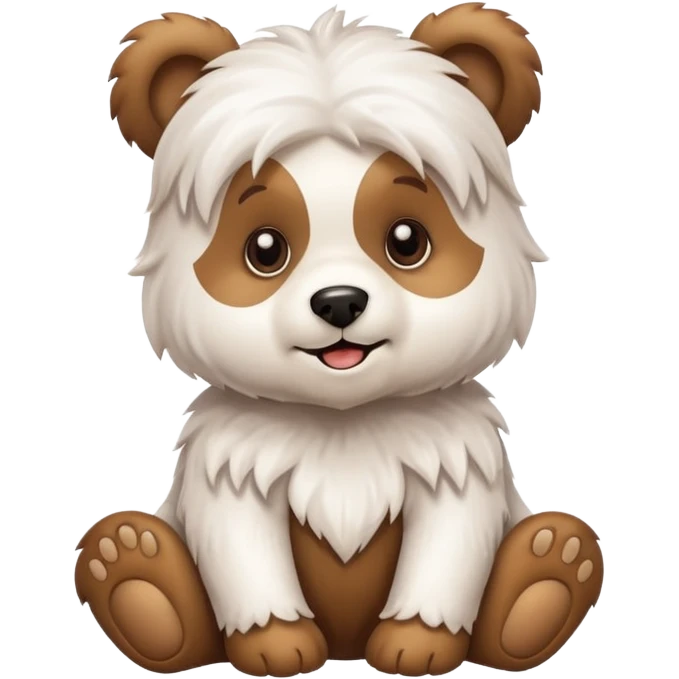 Can you do a mix of a Maltese and bear cub emoji