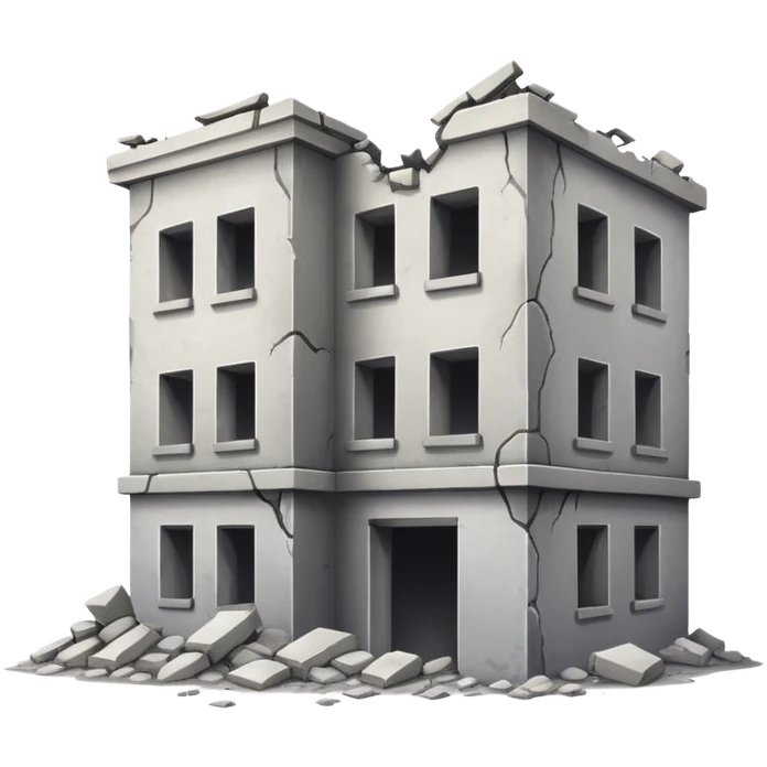 the destroyed building emoji