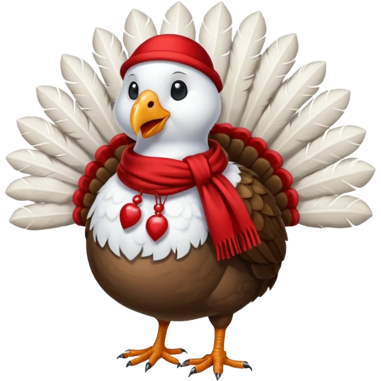 Fancy snow turkey emoji