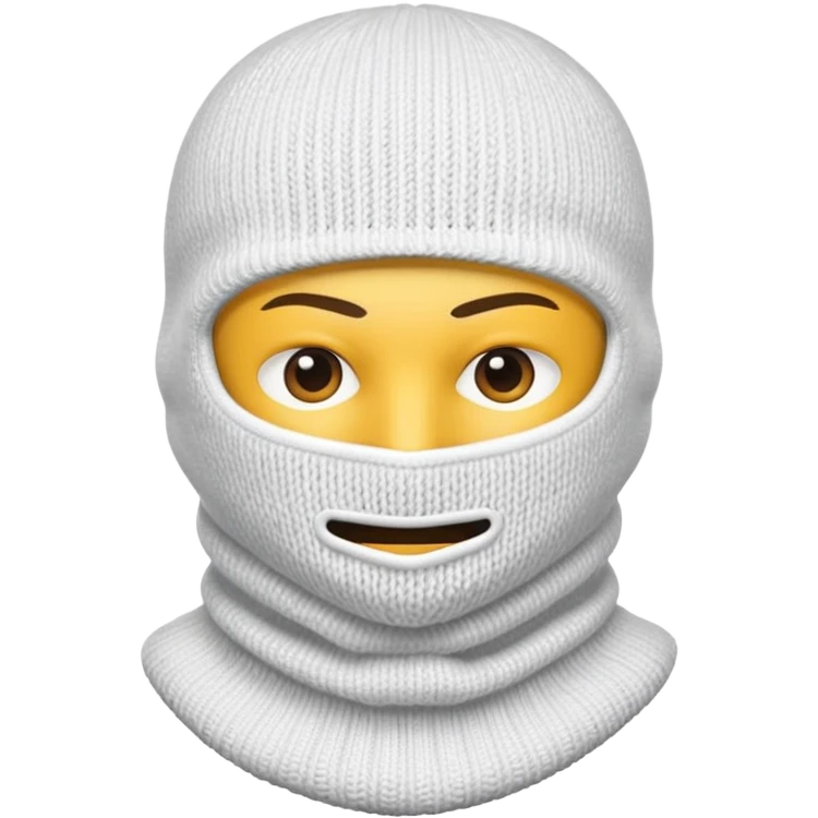 white balaclava emoji
