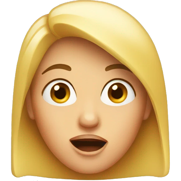 surprised woman emoji
