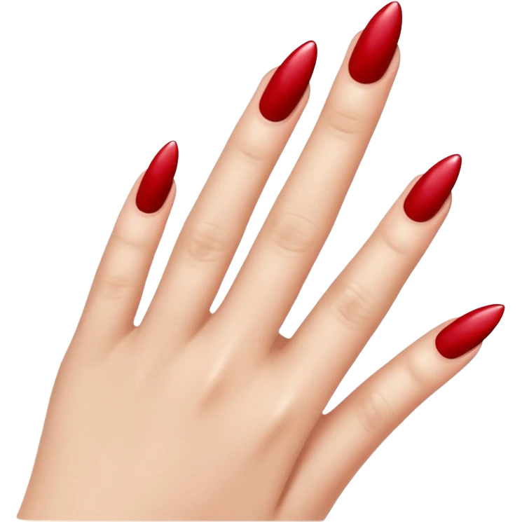 Cereja e unhas emoji