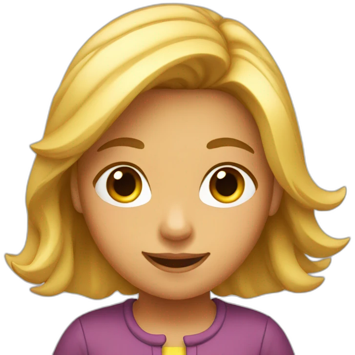 Fille qui saute emoji