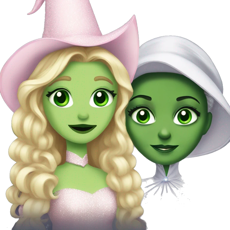Glinda and elphaba wicked  emoji
