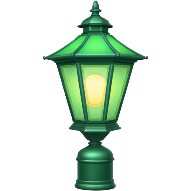 Shop Sign Light + green tint, Street Lantern. emoji
