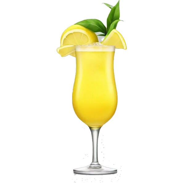 Cocktail lemon emoji