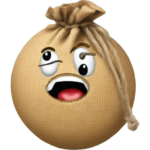 Ball with sack emoji