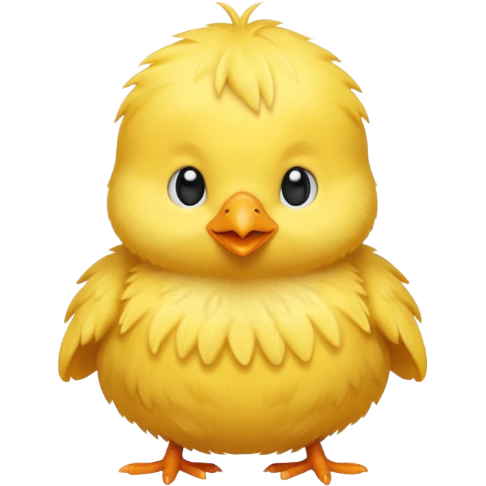 a yellow cute chick emoji