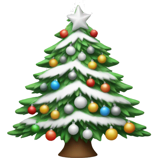 White Christmas tree emoji
